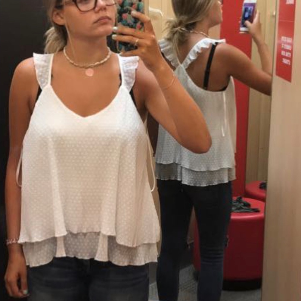 Layered White Tank